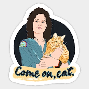 Come On, Cat Sticker